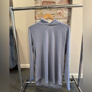 Lululemon License to Train Hoodie Shirt Light Blue Size Large Men’s